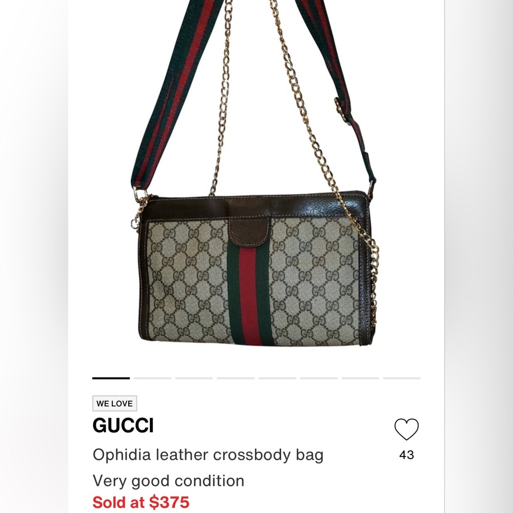 ***Sold Via @Vestiaire Collective Gucci Handbag 👜